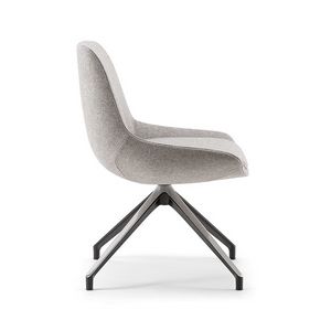 Crystal Executive 05 S, Modern chair with metal base