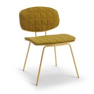 Ego chair, Metal chair with a vintage character, with removable cushions