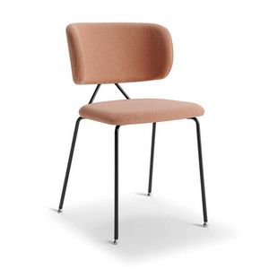 Ela Simple chair, Padded metal chair