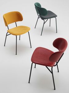 Giuly, Metal chair with strong and soft lines