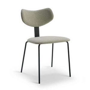 Line 2 metallo chair, Metal chair with a clean design