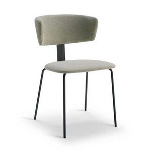 Line 3 metallo chair, Modern metal chair, padded