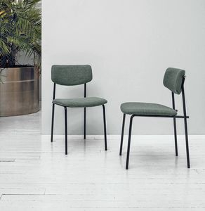 OSAKA SE1B5, Metal chair, covered in recycled Eco-Tex fabric