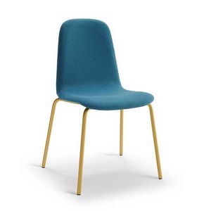 Shape chair, Stackable metal chair, with a sober and neutral design