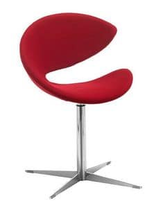 Twist F, Swivel metal chair, with Hirek or padded seat