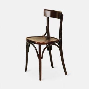 Varsavia 245 chair, Wooden chair with traditional Viennese design