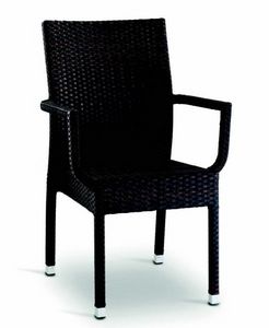 9400, Woven outdoor chair with armrests