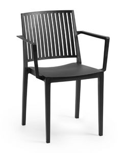 Bars P, Chair in polypropylene, with armrests