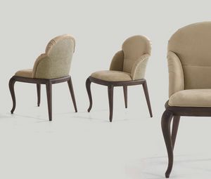 chairsedia, Dining chair upholstered in leather or fabric