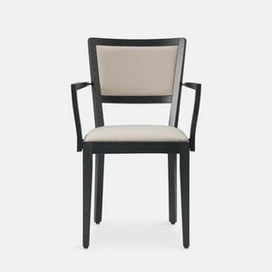 Ristora 120 M armchair, Beech wood chair with armrests