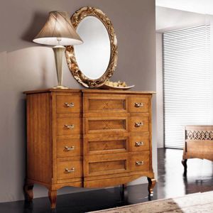 Corinto CORINH027, Classic inlaid 4-drawer dresser