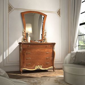 Fenice Art. C2004, Dresser with briarwood fronts