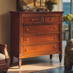 Glamour GLAMO805, Classic dresser with 3 large and 2 small drawers