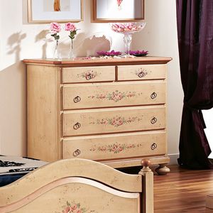 Il Mobile Classico - Infinito LV1435-A, 5-drawer chest of drawers lacquered with decorations