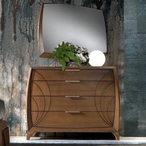 Luna Glamour LUNA5176, 4 drawer chest of drawers with engravings