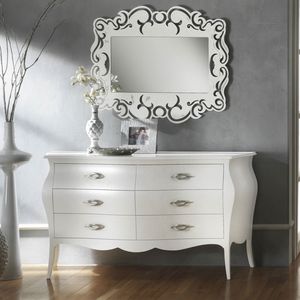 Tendenze TENDENZE3246-A, Rounded dresser with 6 drawers