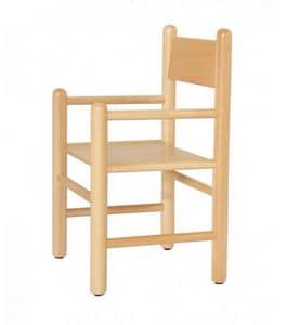 941, Children's chair with armrests, available in colors