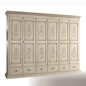 Il Mobile Classico - Infinito LV1469-A, Wooden wardrobe with 6 doors, with decorations