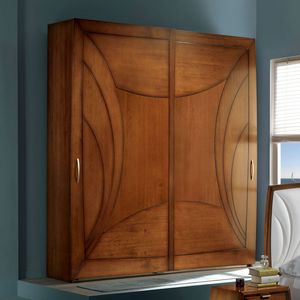 Luna Glamour LUNA5235-249, Wardrobe with 2 engraved wooden sliding doors