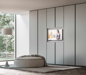 PRESA, Wardrobe with opening TV stand