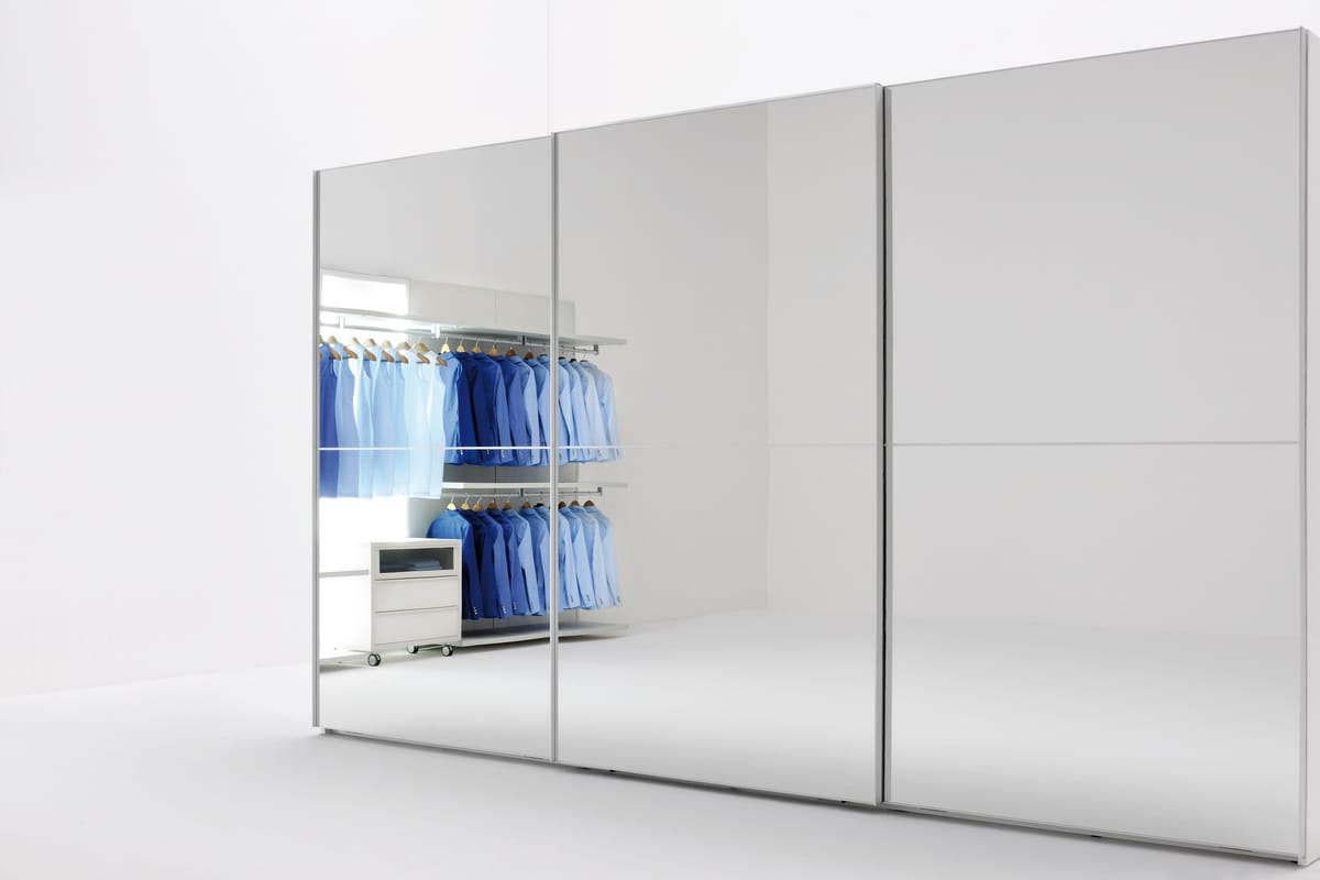 Wardrobe With Mirror Doors With Sliding Doors Idfdesign