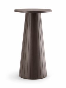 CORDOBA TABLE 082 H110 T, High wooden table, round top