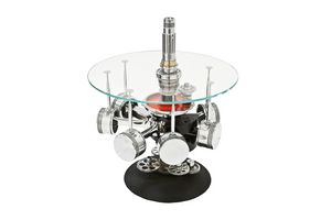 AIR-TAV0036, Coffee table made with parts of an airplane engine