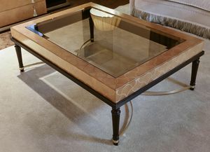 FLORA / rectangular coffee table, Coffee table with glass top