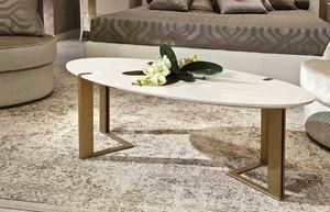 Gold Art. 6655, Lacquered oval coffee table