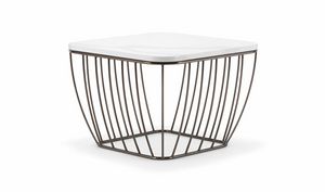 SEATTLE COFFEE TABLE 089, Small tables with light and refined base