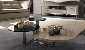 Tiago Art. 188-M, Modern coffee table with three tops