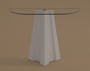 Agape, Console table with crescent-shaped top