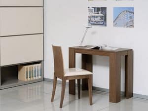 Complements Tables and Console 11, Extendable console in wood and metal
