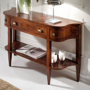 Dolce Casa ANTIQUA639, Rooted shaped console with drawer