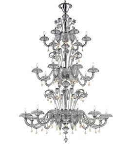 Art. VO 81/L/12+8+6, Majestic Murano glass chandelier
