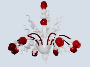 CALLESROSSO, Modern chandelier in Murano glass