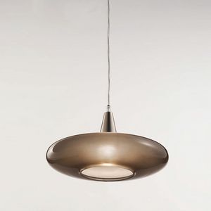 Forme Ls620-010, Lamp in satin taupe glass