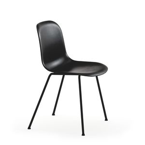 Mni Plastic 4L/ns, Chair in steel and polypropylene, in several colors