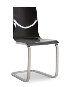 Steffy Vip, Methacrylate chair, with cantilever metal base