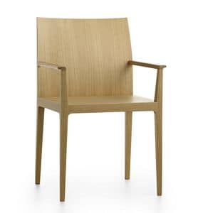 Anna P, Wooden armchair, available upholstered