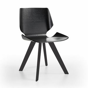Linz-K, Wooden chair with refined shell