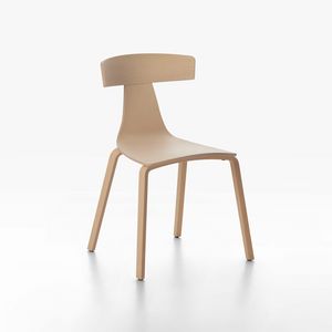 Remo mod. 1415-10 / 1415-20, Stackable chair, high design, made of plywood