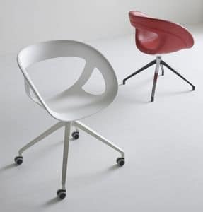 Moema UR, Office swivel chair, with 4 wheels