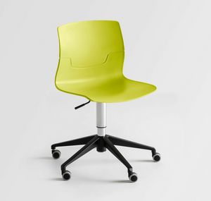 Slot Fill OR5, Swivel chair with wheels, polymer shell