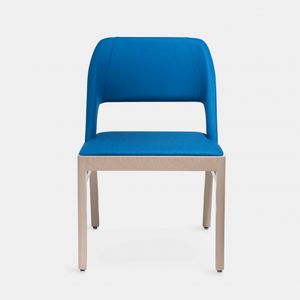 Alba chair, Wooden chair with wide and soft seat
