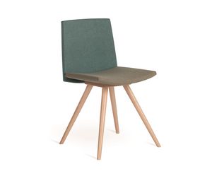 Flag-W, Chair with wooden legs