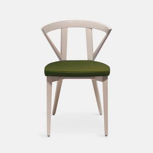 Forest chair, Wooden chair with padded seat