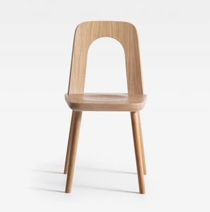 Arco, Wooden chair with a dynamic shape