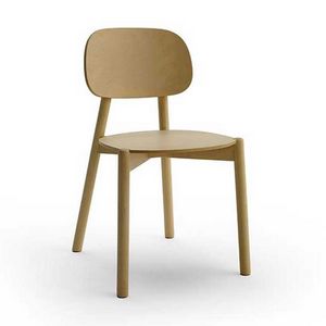 Pigreco 3 chair, Wooden chair with a clean and simple design