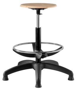 Labor 60 stool, Designer stool, with round seat, adjustable in height